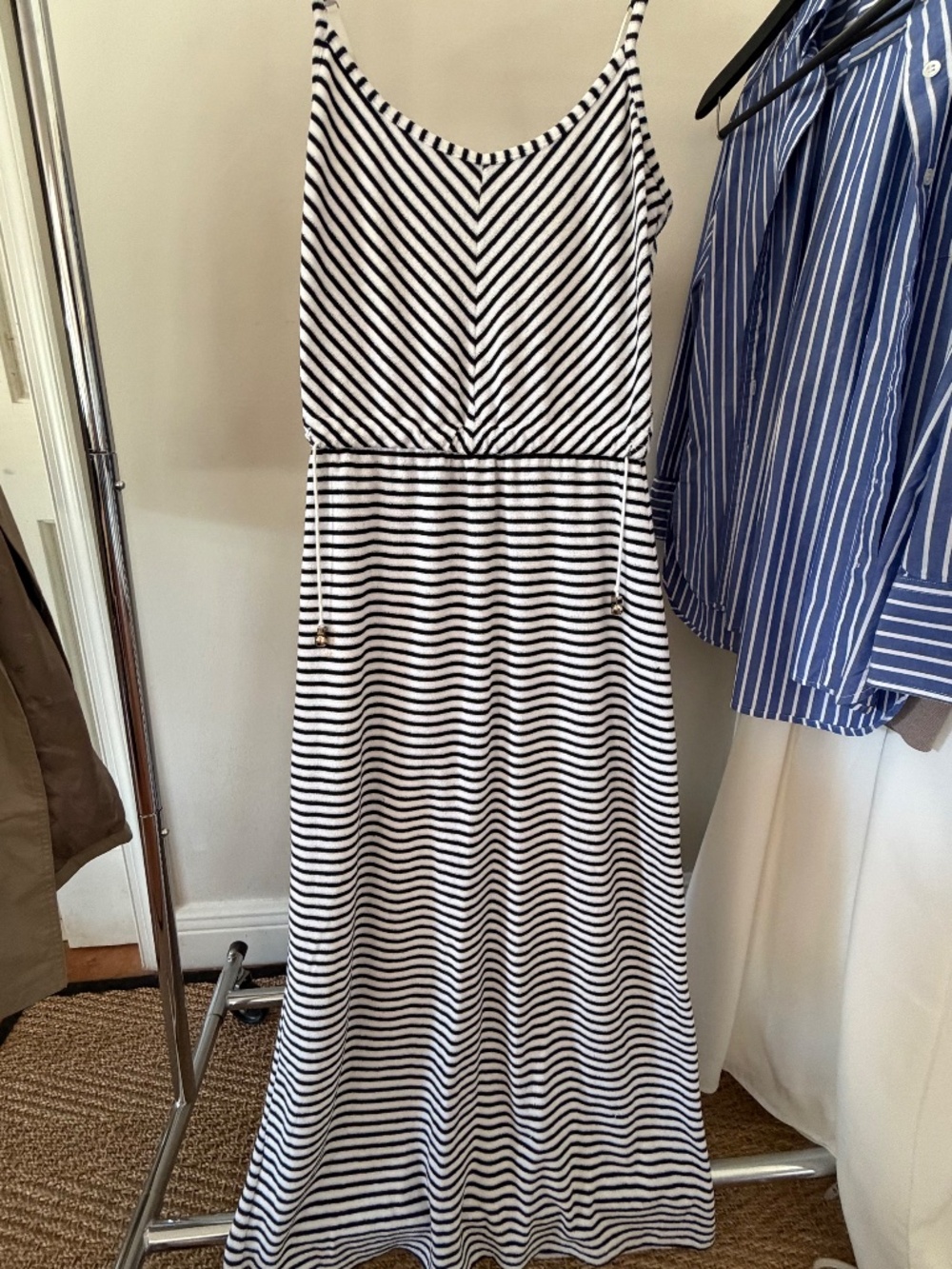 St Tropez Striped Maxi Cover Up